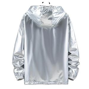 Chaqueta reflectante cortavientos de lona cómoda y transpirable para hombre para uso en primavera al aire libre directo de fábrica - Product Image 4