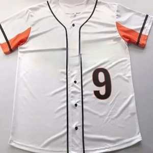 Jersey de béisbol personalizado de alta calidad unisex, uniforme con cuello en V de talla grande con logotipo personalizado, conjuntos de softbol transpirables suaves para adultos - Product Image 1