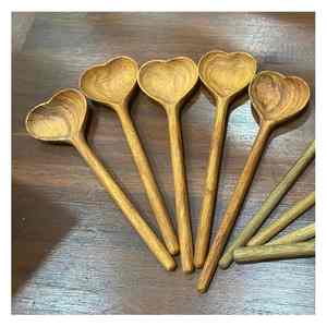Juego de utensilios de madera de Vietnam, cucharas de cocina naturales hechas a mano, herramientas de cocina ecológicas de larga duración para venta minorista y exportación - Product Image 6