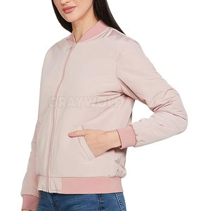 Hecho en el mejor Material Chaquetas de bombardero de las mujeres Nueva llegada Chaquetas de bombardero de las mujeres Low Moq Chaquetas de bombardero de las mujeres - Product Image 4