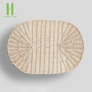 Best Seller Bamboo Bohemian Eco-Friendly Handwoven Scalloped Placemats & Charger <b>Plates</b> for Wedding Table Decoration Vietnam - Product Image 4