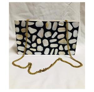 Pochette de soirée haut de gamme pour elle, en résine nacre, pochette indienne faite à la main, sac bandoulière vintage, prix de gros - Product Image 1