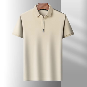 2024 hommes à manches courtes col ciseaux pour chemise Jersey tissu respirant imprimé personnalisable été vêtements décontractés - Product Image 4