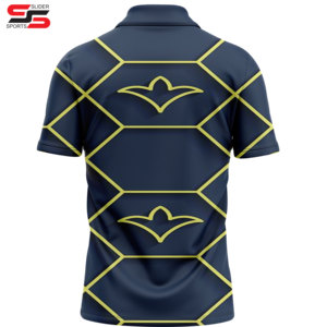 เสื้อโปโลลายพิมพ์ซับลิเมชันสำหรับผู้ชายเสื้อโปโลลายดีไซน์ใหม่โลโก้แบบกำหนดเอง - Product Image 6