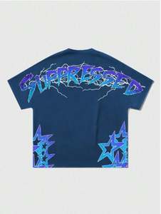 T-shirt personnalisé 100% coton éponge française pour hommes entièrement imprimé DTG vêtements d'été t-shirt graphique Style Streetwear vêtements d'été respirants - Product Image 2