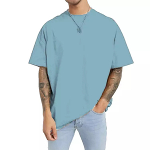 เสื้อยืดคอกลมผ้าไมโครไฟเบอร์สำหรับผู้ชายเสื้อยืดผ้าฝ้าย100% แบบเรียบสำหรับ100% ออกแบบได้ตามที่ต้องการ - Product Image 2