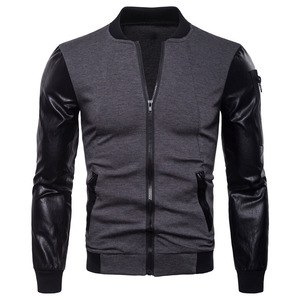 Blouson Bomber Homme en Coton Tricoté Grande Taille avec Col Revers, Imperméable et Respirant, Personnalisable avec Logo OEM pour l'Hiver - Product Image 6