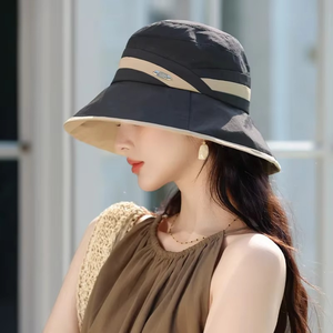Women's <b>Large</b> Head Size <b>Bucket</b> <b>Hat</b> Spring Summer Sun Protection Wide Brim <b>Hat</b> Fashionable & Versatile - Product Image 4