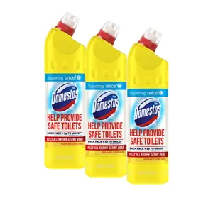 Deeply Cleaning Stocked Bathroom Cleaning Original Toilet Cleaners Yellow 750ML Multi-purposes CITRUS DOMESTOS BLEACH From UK