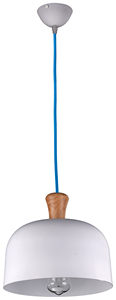 Bobina da 25 metri di cavo tessile decorativo, azzurro, liscio opaco (CIR62CM15) - Product Image 2