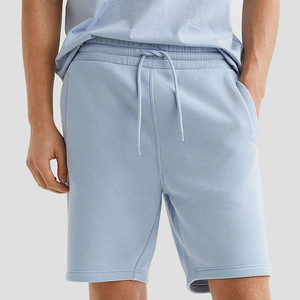 Pantalones Cortos de Algodón Puro de 360g para Hombre, Tendencia Top, Estampado Puff, Talla Grande, Largos Medios, con Cordón, Casuales, Sólidos, Ecológicos - Product Image 5