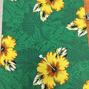 การออกแบบฮาวายที่สวยงามสดใสใน4สีบนผ้าฝ้ายทอความกว้าง44นิ้วพร้อมส่งทันที - Product Image 4