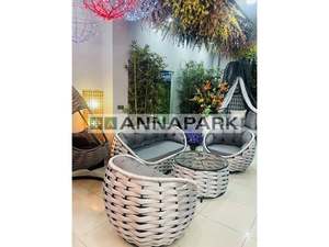 Annapark Ensemble de canapés de jardin en corde tissée de haute qualité Ensemble de meubles de jardin pour l'intérieur et l'extérieur pour hôtels restaurants et terrasses Vente en gros - Product Image 4