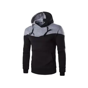 Unisex Men Plus Size sports wear 2 color's combo hood Oversized Sweatshirts Men's Hoodies Customized Cotton Blank Plain