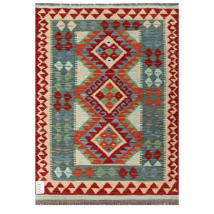 พรมกิลิมไมมาณา อัฟกานิสถาน ขนาด 121 x 86 ซม. พรมและชุดพรมแบบดั้งเดิมของชาวอัฟกัน - Product Image 1