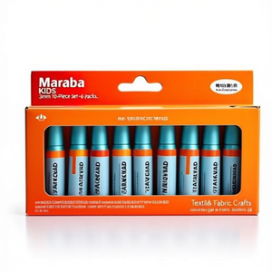 Marabu KiDS Textile Marker 3mm 10-Piece <b>Set</b>-6 Packs - Product Image 2