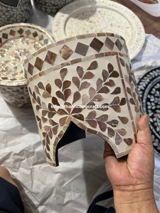 Soporte de pastel hecho a mano de Vietnam con incrustaciones de madreperla MOP bandejas para servir para Ramadán Eid 2025 - Product Image 6