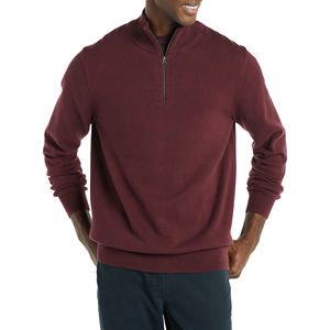 Sudadera con Cierre de Cremallera de un Cuarto, Corte Regular, Logotipo Personalizado al por Mayor, Estética Informal, Interior de Forro Polar Cálido, Sudaderas de Moda - Product Image 3