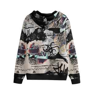 เสื้อสเวตเชิ้ตมีฮู้ดแบบมีลายมัดย้อม ปรับแต่งได้ สำหรับผู้ชายและผู้หญิง เนื้อผ้าเบา มีไซส์ตั้งแต่ S ถึง XXL - Product Image 6