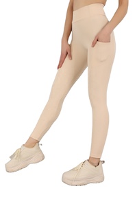 Legging de sport taille haute pour femme avec logo personnalisé, en spandex uni, effet froncé aux fesses, sans couture, pour la gym, le fitness et le yoga 2026 - Product Image 1