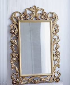 Miroir mural contemporain luxueux en fonte d'aluminium Forme unique pour hôtel appartement villa salle de bain-Style moderne - Product Image 6