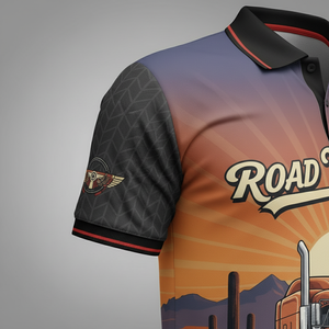 Camionneur pour hommes pour chemise | Vêtements de travail de conducteur de camion semi | Uniforme d'impression personnalisée | Coton Polyester | Logo de couleurs personnalisées | USA Road - Product Image 5