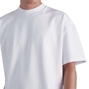 Camiseta Personalizada para Hombre, de Hombros Caídos, Gruesa, Extra Grande, 100% Algodón, Sólida, Transpirable, con Logotipo Personalizado Impreso en Serigrafía - Product Image 5