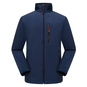 Veste coupe-vent Softshell pour homme, imperméable, en polyester, avec col montant et logo sur le devant, en toile - Product Image 3