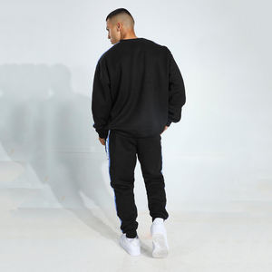 OEM Ecológico Transpirable Otoño Invierno Venta al por mayor de los hombres sudadera Jogger Street Wear Sweatsuit Conjuntos - Product Image 4