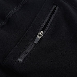 Women's 100% Cotton Anti-wrinkle High Quality Black Elastic Waist Women's Clothing Women's <b>Shorts</b> <b>With</b> <b>Zipper</b> <b>Pockets</b> - Product Image 4