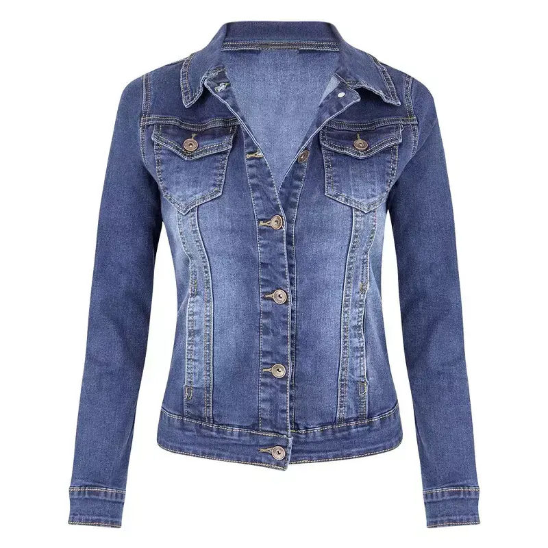 Factory Cheap Price Wholesale High Quality Women Jeans Denim Jacket Top Selling Jackets 2022 With customized logo size & color