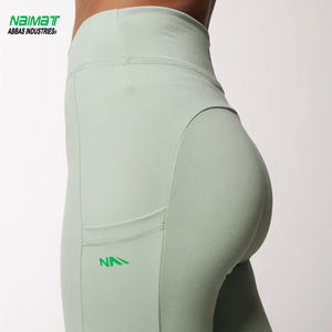 Super Split Sewing High-Waisted Elastic Waist <b>Women</b> Yoga Leggings Breathable Seamless Anti-Bacterial Quick Dry Full Length - Product Image 1