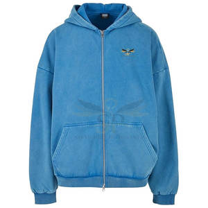 เสื้อฮู้ดซักกรดสำหรับผู้ชายเสื้อฮู้ดซักกรดสำหรับผู้ชายพิมพ์โลโก้ได้ตามต้องการ - Product Image 3