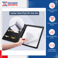 Nexgen Exports, Distribuidor Autorizado, Ofrece Carpetas de Presentación de Cuero PU de Excelente Calidad, para Uso en Oficina y Escuela, Personalizables