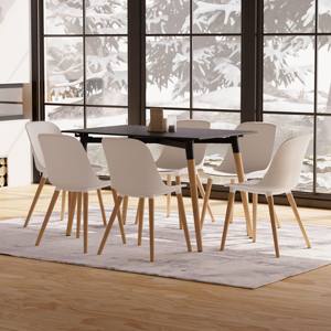 Chaise de salle à manger contemporaine en plastique, modèle Shell N, pour la maison, le bar et l'atelier - Product Image 4