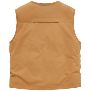 Gilet Cargo sans manches à fermeture éclair 100% coton fait gilet Cargo multi-poches pour hommes - Product Image 2