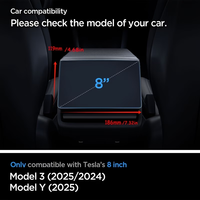 Protection d'écran en verre trempé pour Tesla Model 3/Y/S/X - Dureté 9H, qualité 2.5D, clarté HD, anti-reflet