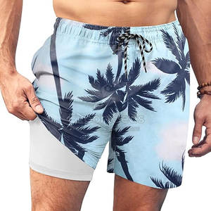 Pantalones cortos de playa de ropa informal para venta en línea Pantalones cortos de playa de algodón/poliéster para hombre de nuevo diseño Pantalones cortos de playa - Product Image 1