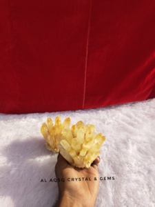 Hermoso Racimo de Piedras Preciosas de Citrino Natural Pulido para Terapia de Sanación y Decoración del Hogar/Oficina - Product Image 6