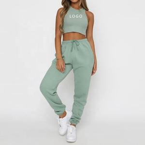 2023 nueva llegada de alta calidad Casual chándal pantalones Jogger mujer Fitness correr pantalones de chándal - Product Image 5