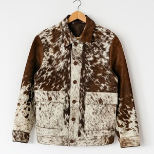 Chaqueta de Piel de Oveja para Hombre, Estilo Bomber, Vintage, Ecológica, Holgada, de Alta Calidad, en Oferta - Product Image 1