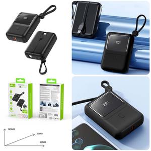 HOME HPK-046 portable Digitalome Powerbank 12000mah Charge rapide élevée Type-C Câble LED Affichage numérique 25W Téléphone haute capacité - Product Image 4