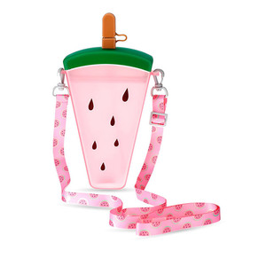 Botella de agua Myrva de plástico de 350 ml con pajita para niños, para acampar y beber agua - Product Image 6