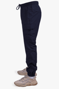 <b>Black</b> 100% Cotton Tactical <b>Pants</b> Mid Waist Regular Fit Dark Wash Midweight Casual Style Comfortable Flexible Material - Product Image 3