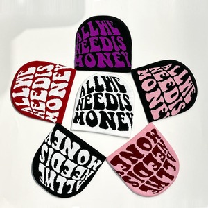 Personalized Simple Black Knitted Beanie <b>Hat</b> for <b>Men</b> and Women <b>Winter</b> Warm Cuff Puff with Letter Print on Common Fabric - Product Image 3