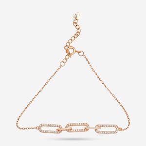 92.5 <b>Silver</b> <b>Bracelet</b> 188490 Rhodium Plated Diamond Pearl Encrusted Key Number Shape Classic Ethnic Charm <b>Bangles</b> for Gift Party - Product Image 3