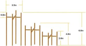 Portavelas de Metal dorado simplista con diseño reversible de cuatro patas portavelas decorativo de mesa - Product Image 2