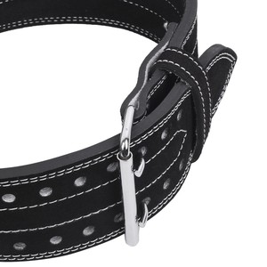 Professional Powerlifting <b>Belt</b> Single or Double Prong Buckle Durable Leather and Suede OEM Logo Options Factory Direct Supply - Product Image 6