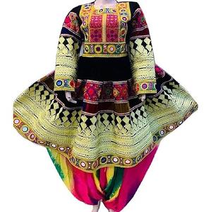 Alta calidad impresión bordado Diseño estilo vestido afgano vestido Maxi Kuchi Tribal boda niñas afganas vestidos transpirables - Product Image 4