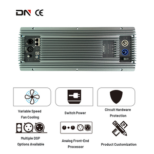 Amplificateur de puissance numérique 2400W à 2 canaux en aluminium de haute qualité de classe D, adapté à une variété d'occasions - Product Image 1